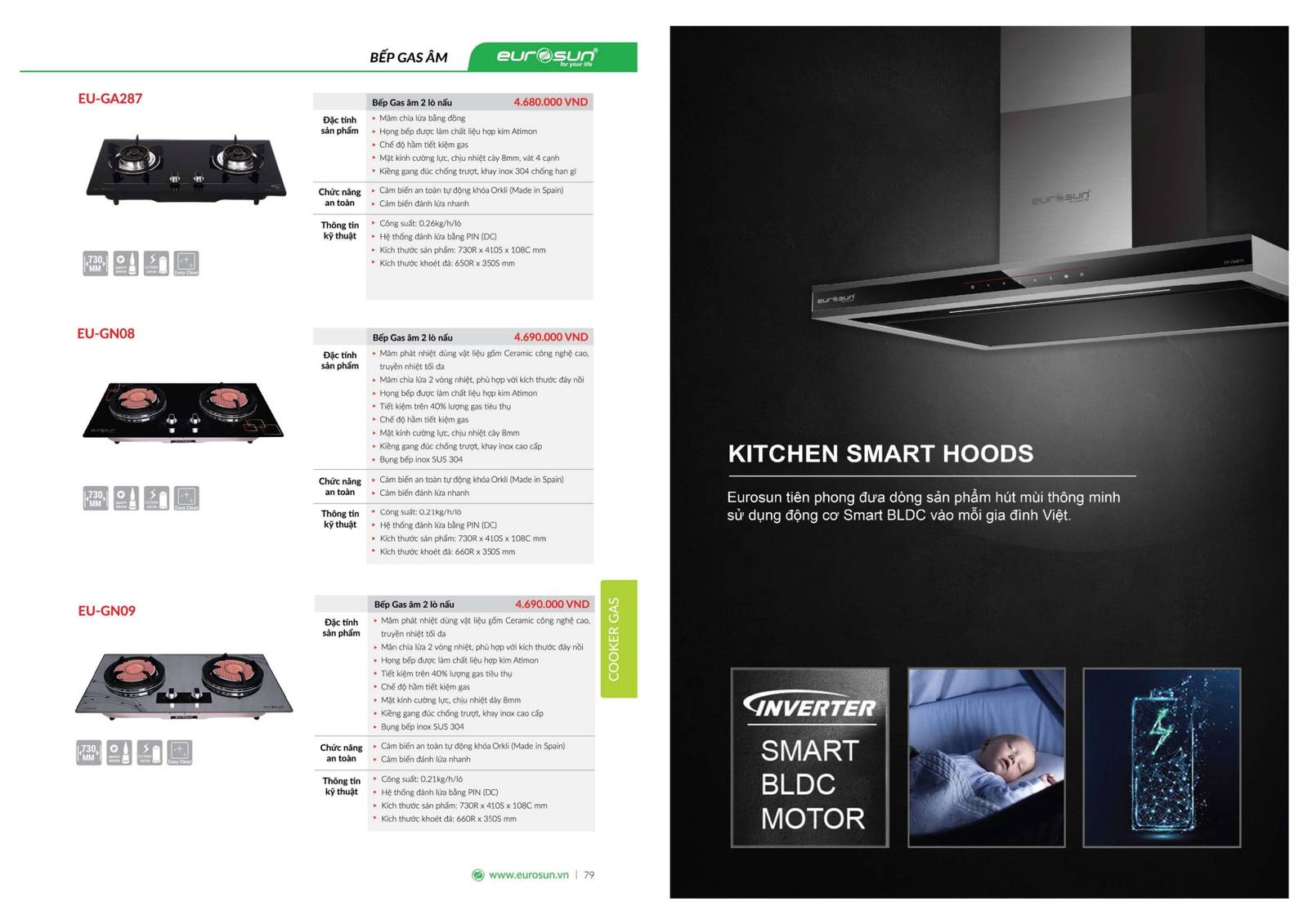 Thiết bị nhà bếp EUROSUN Catalogue và Bảng giá mới nhất /Page 40